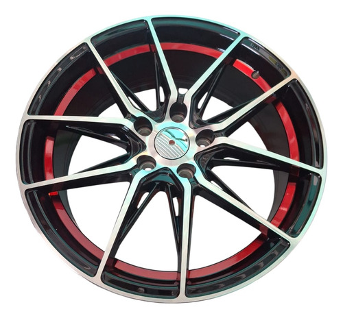 Juego De 4 Rines 18x8.0j 5x114.3 Et38 Cb:73.1 Negro Negro