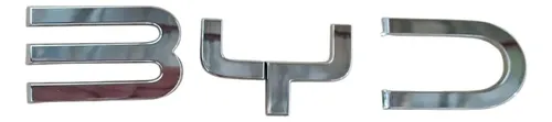Logo De Letras Frontal Byd Dolphin Mini Plateado